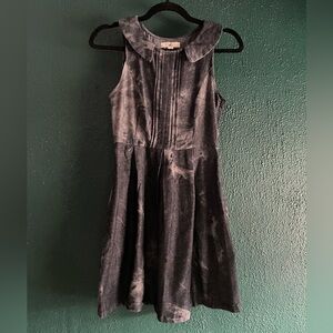 Goth Gothic Dollcore Emo Gray Sleeveless Dress